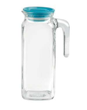 Bormioli Rocco FRIGOVERRE-JUG W/BLUE LID 228x88mm, 1.0lt (387370MA6321990) (x1)