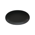 Rene Ozorio RIMMED OVAL PLATE-180mm AURA, MATT BLACK (304018)-Auscaterquip