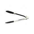 Chef Inox TONG-UTILITY 180mm SILICONE HEAD-BLACK