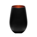 Stolzle  OLYMPIC TUMBLER 465ml MATT BLACK/BRONZE (x6)