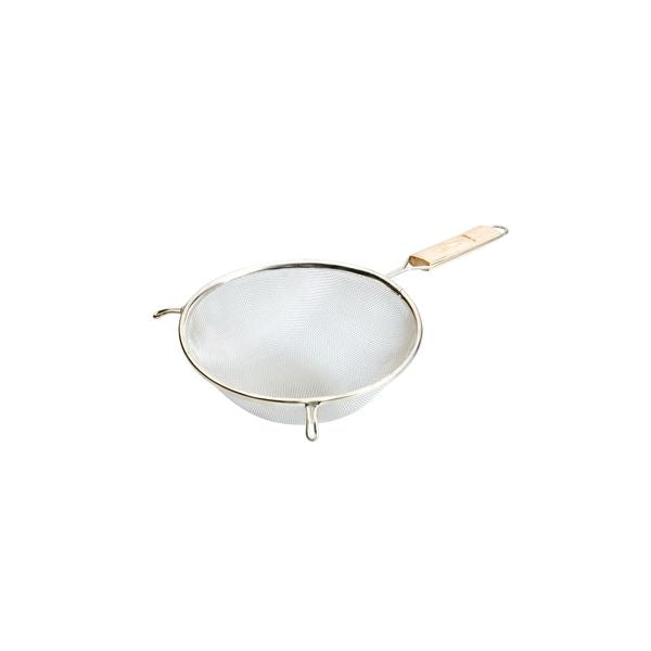 Trenton  STRAINER-MEDIUM STAINLESS STEEL MESH | 160mm  WOOD HANDLE (Each)