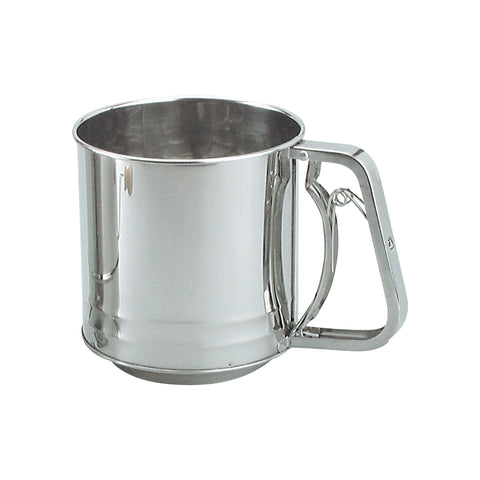 Chef Inox FLOUR SIFTER-Stainless Steel 3-CUP SQUEEZE HDL
