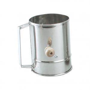 Chef Inox FLOUR SIFTER-18/10 5-CUP CRANK HDL