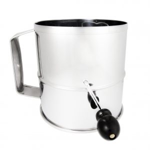 Chef Inox FLOUR SIFTER-18/10 8-CUP CRANK HDL