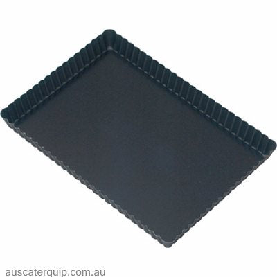 Guery QUICHE PAN-RECT. 300x210x25mm LOOSE BASE NON-STICK-Auscaterquip