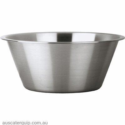Chef Inox MIXING BOWL-S/S TAPERED-320x140mm 6.0lt-Auscaterquip
