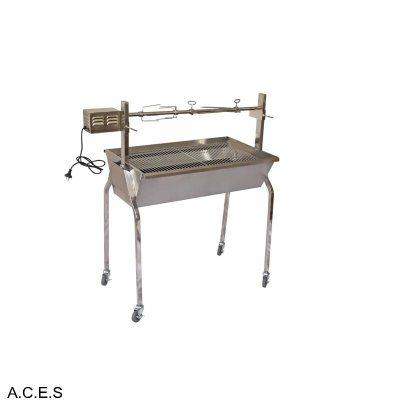 SEMAK Small Charcoal Spit Stainless Steel-Auscaterquip