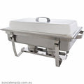 Hyperlux ROUND CHAFING DISH W/40CM S/S INSERT, STRAIGHT LEG-Auscaterquip