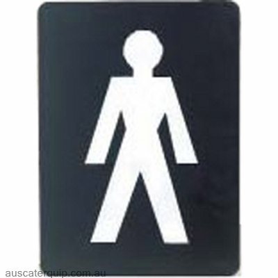 WALL SIGN: "Toilet" WHITE ON BLACK