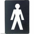 WALL SIGN: "Ladies" WHITE ON BLACK-Auscaterquip