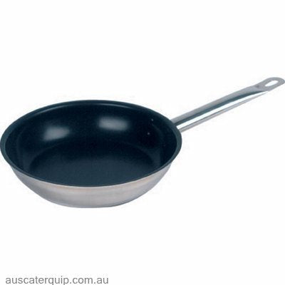 Chef Inox FRYPAN-18/10 NON-STICK 200x45mm 'PROFESSIONAL'-Auscaterquip