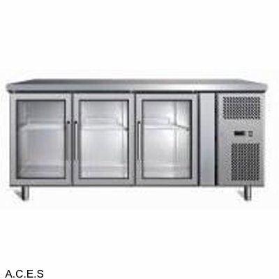 GREENLINE Bar Refrigeration 600 Deep (3 Heated Glass Doors)-Auscaterquip