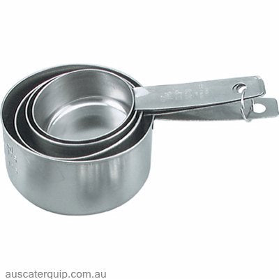 tablekraft MEASURING SET-S/S 4pc 60/80/125/250ml-Auscaterquip