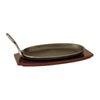 Moda  STEAK SIZZLER-CAST IRON | W/WOOD BASE | 290x180mm  (Each)