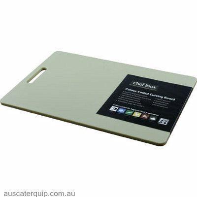 Chef Inox CUTTING BOARD-PP 300x450x12mm BROWN W/HDL-Auscaterquip