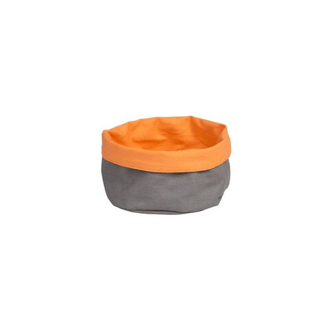 Moda  CANVAS BAG-ROUND, 170mm Ø CHARCOAL/ORANGE (Each)