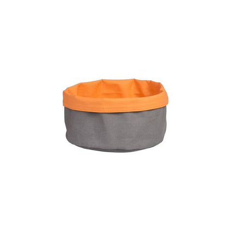 Moda  CANVAS BAG-ROUND, 200mm Ø CHARCOAL/ORANGE (Each)