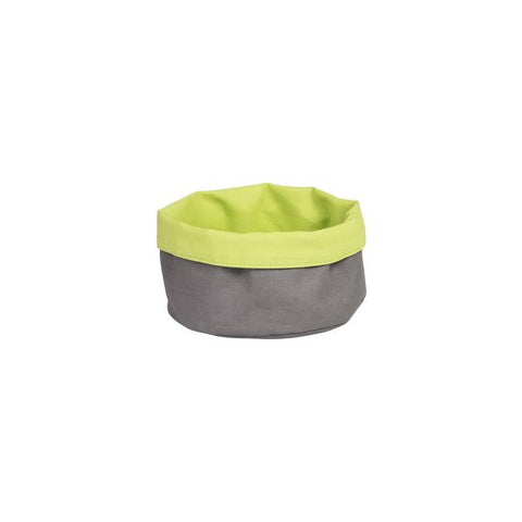 Moda  CANVAS BAG-ROUND, 170mm Ø CHARCOAL/LIME (Each)