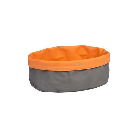 Moda  CANVAS BAG-OVAL, 250x180x90mm  CHARCOAL/ORANGE (Each)