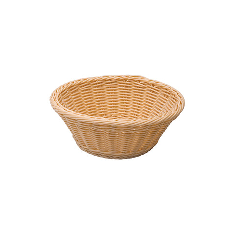 Sunnex  BREAD BASKET-HD PP, ROUND, 260mm Ø  | 90mm NATURAL (Each)