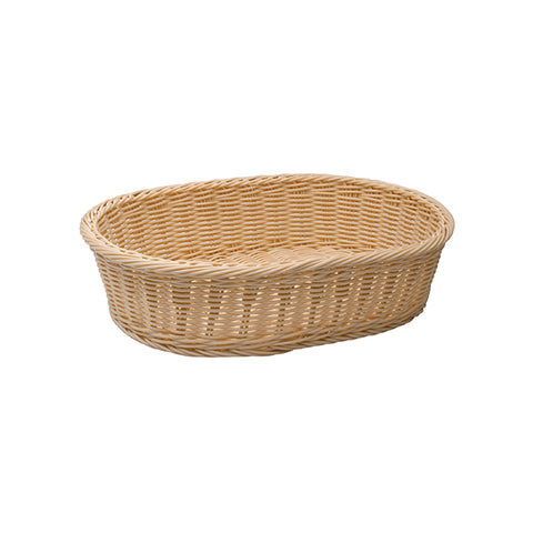 Sunnex  BREAD BASKET-HD PP, OVAL, 380x270x90mm NATURAL (Each)