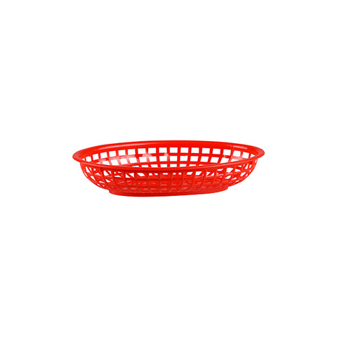 Moda  SERVING BASKET-PP, OVAL | 240x150x50mm      RED (doz)