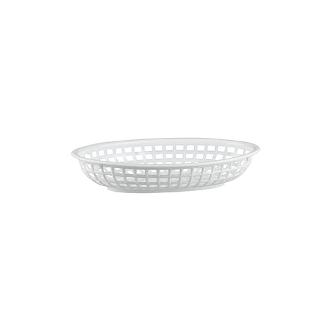 Moda  SERVING BASKET-PP, OVAL | 240x150x50mm      WHITE (doz)