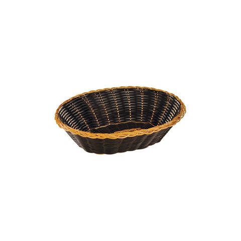 Trenton  BREAD BASKET-PP, OVAL, 240mm BLACK AND GOLD (Each)