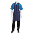 Navy/French Blue/White Striped Bib Apron-Auscaterquip
