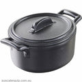Revol REVOL BELLE CUISINE CHARCOAL MINI COCOTTE W/LID 75x65mm-Auscaterquip