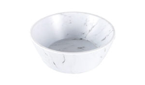 Zicco Melamine  SERVE WHITE MARBLE ROUND BOWL 150x150x55mm