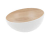 Zicco Melamine  ECHO ROUND BOWL WHITE/BIRCH 285x138mm