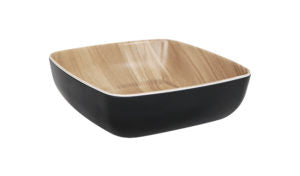 Zicco Melamine  ECHO BLACK/BIRCH SERVING BOWL 165x165x55mm