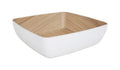Zicco Melamine  ECHO WHITE/BIRCH SERVING BOWL 250x250x75mm