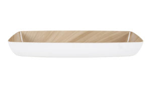 Zicco Melamine  ECHO WHITE/BIRCH BOWL GN 2/4 530x162x75mm
