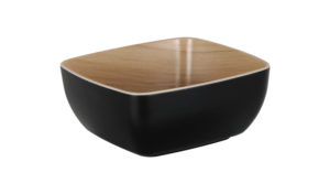 Zicco Melamine  ECHO BLACK/BIRCH SERVING BOWL 176x162x75mm