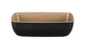 Zicco Melamine  ECHO BLACK/BIRCH BOWL GN 1/4 265x162x75mm