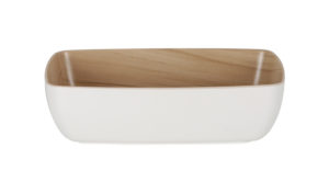 Zicco Melamine  ECHO WHITE/BIRCH BOWL GN 1/4 265x162x75mm
