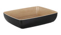 Zicco Melamine  ECHO BLACK/BIRCH BOWL GN 1/2 325x265x75mm