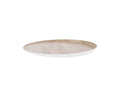 Zicco Melamine  ECHO ROUND PLATTER WHITE/BIRCH 300x26mm