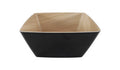 Zicco Melamine  ECHO BLACK/BIRCH SQUARE BOWL 250x250x120mm