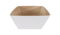 Zicco Melamine  ECHO WHITE/BIRCH SQUARE BOWL 250x250x120mm