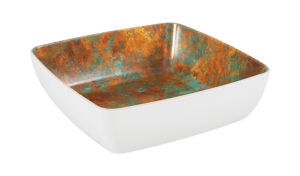 Zicco Melamine  PATINA/WHITE SERVING BOWL 250x250x75mm 2.65lt