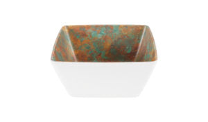 Zicco Melamine  PATINA/WHITE SQUARE BOWL 190x190x90mm