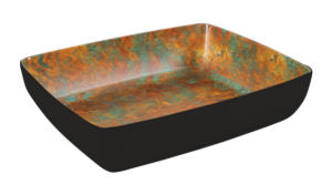 Zicco Melamine  PATINA/BLACK SERVING BOWL GN 1/2 325x265x75mm