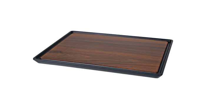 Zicco Melamine  CONTEMPO RECT ANTI-SLIP TRAY DARK350x260x15mm