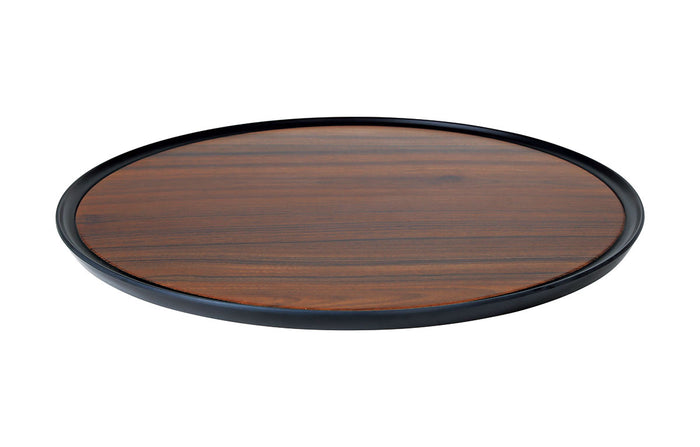 Zicco Melamine  CONTEMPO ROUND ANTI-SLIP TRAY DARK405x15