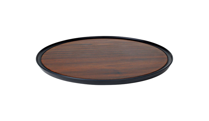 Zicco Melamine  CONTEMPO ROUND ANTI-SLIP TRAY DARK354x15 (x6)