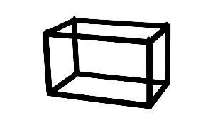 Zicco Melamine ZICCO FORM METAL BLACK STAND GN 1/4, 165x162x160mm
