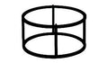 Zicco Melamine ZICCO FORM METAL BLACK STAND ROUND 285x160mm